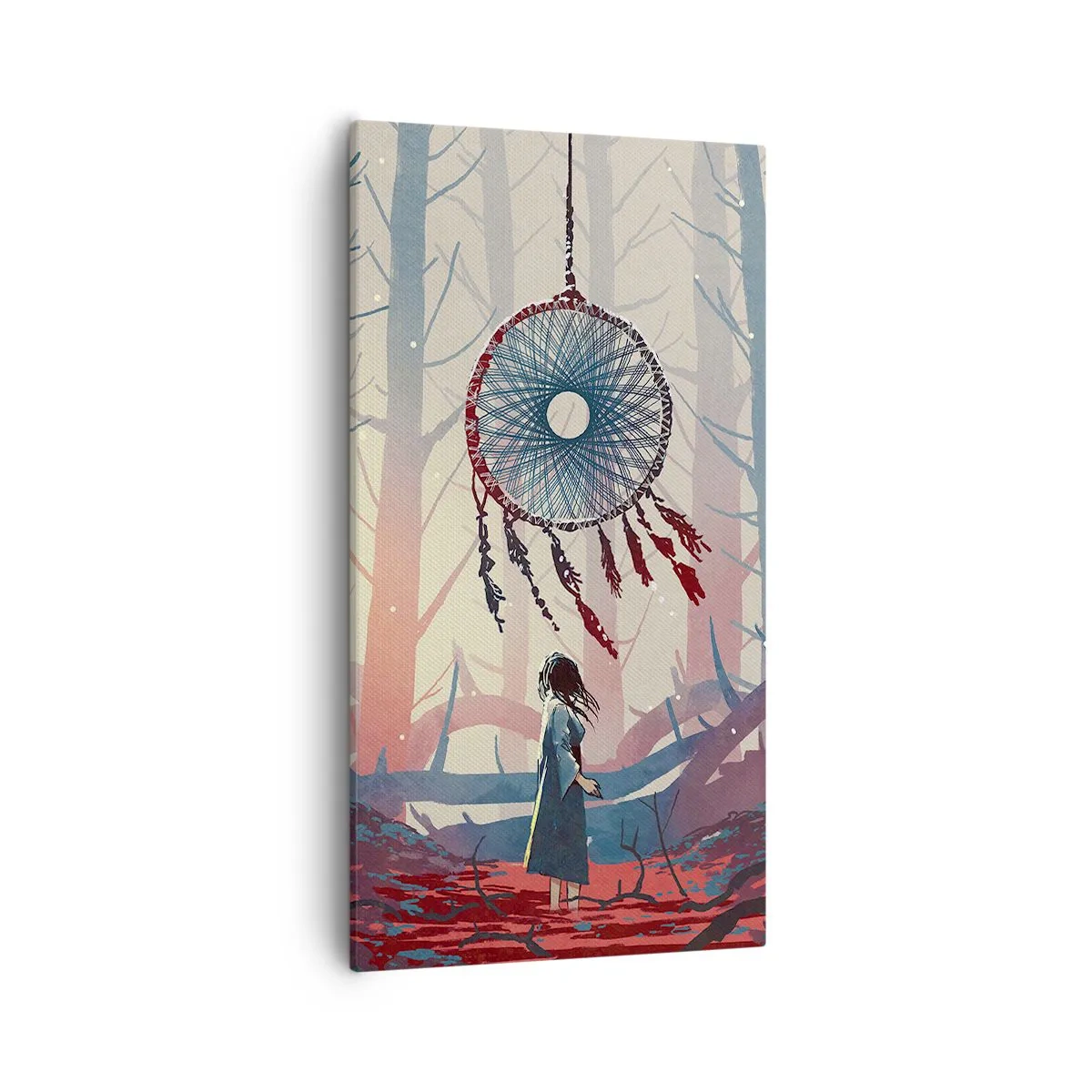 Impression sur toile - Image sur toile - Rituel secret du bonheur - 55x100 cm