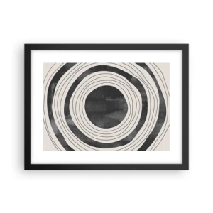 Affiche dans un cadre noir - Poster - Droit au but - 40x30 cm