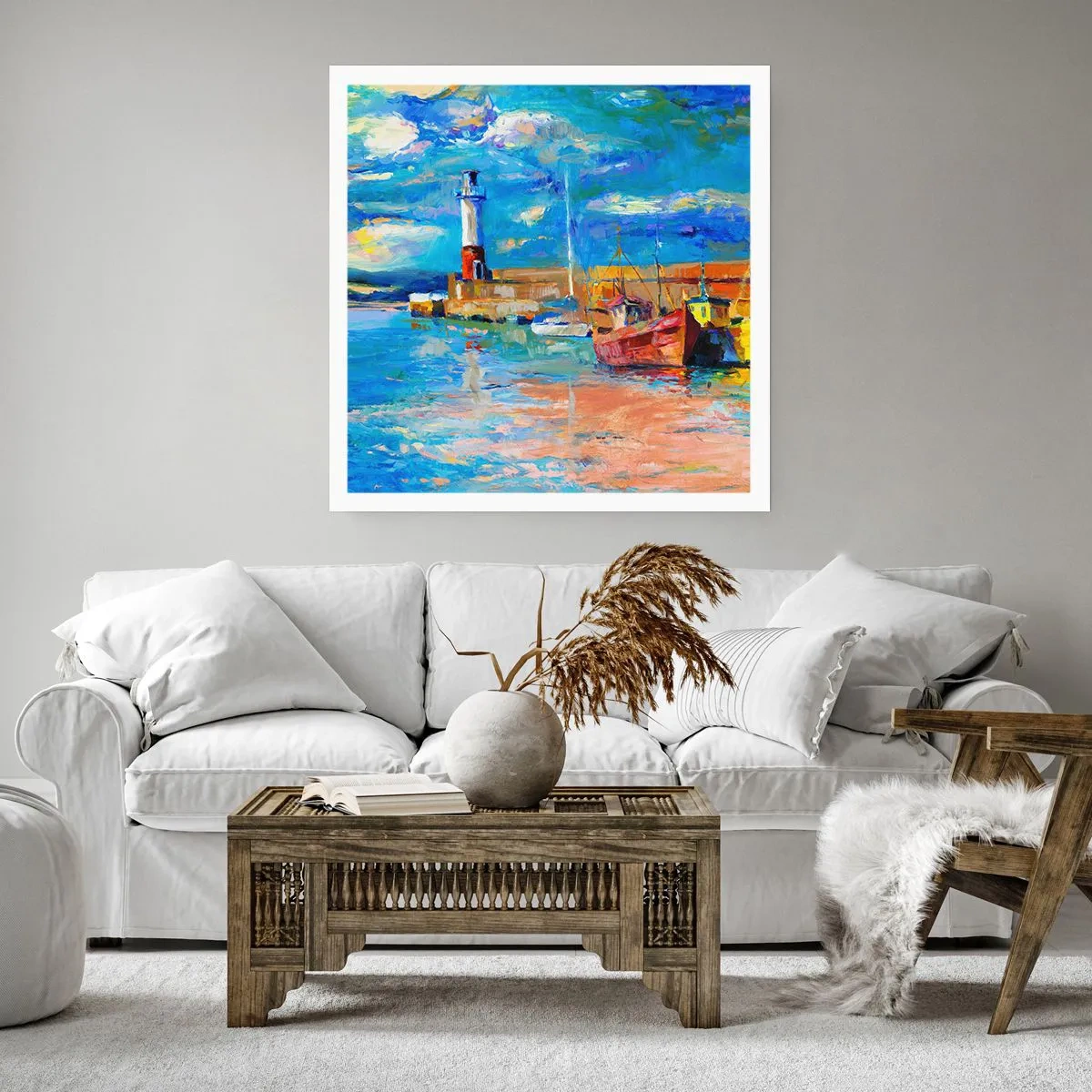 Affiche - Poster - Un après-midi dans la baie arc-en-ciel - 30x30 cm