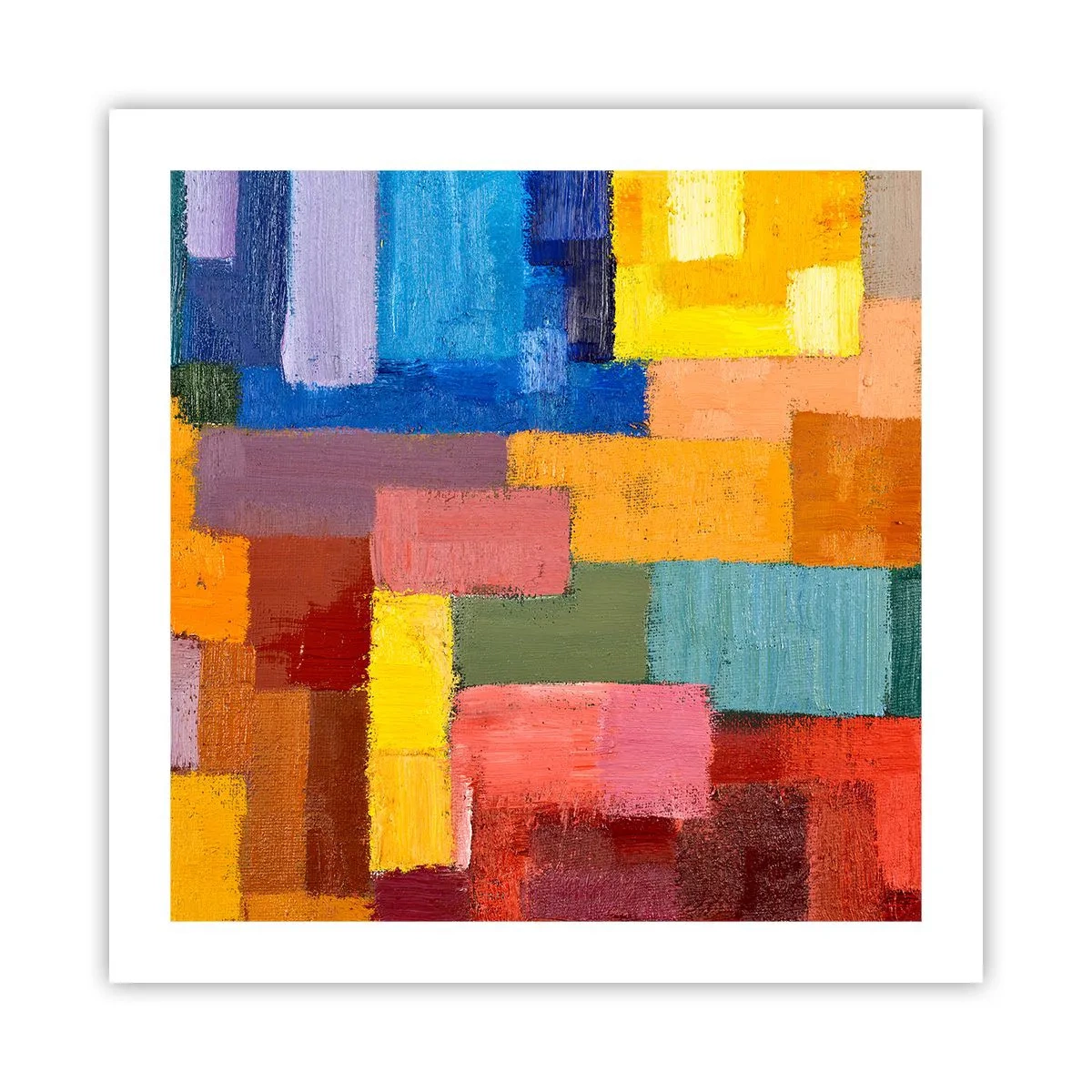 Affiche - Poster - Chacun est différent, tout est coloré - 50x50 cm