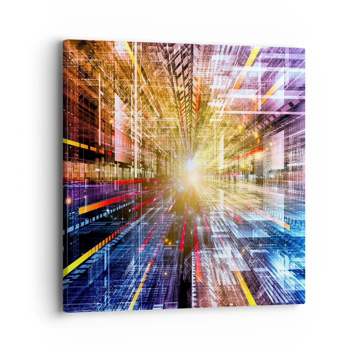 Impression sur toile - Image sur toile - Couloir lumineux - 40x40 cm