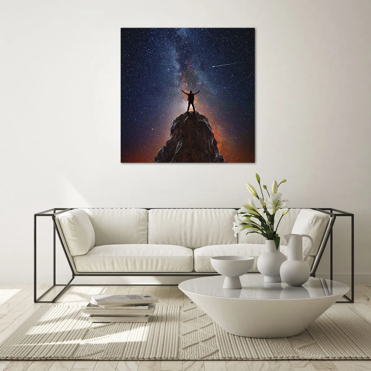 Impression sur verre - Image sur verre - Le force est avec moi! - 30x30 cm
