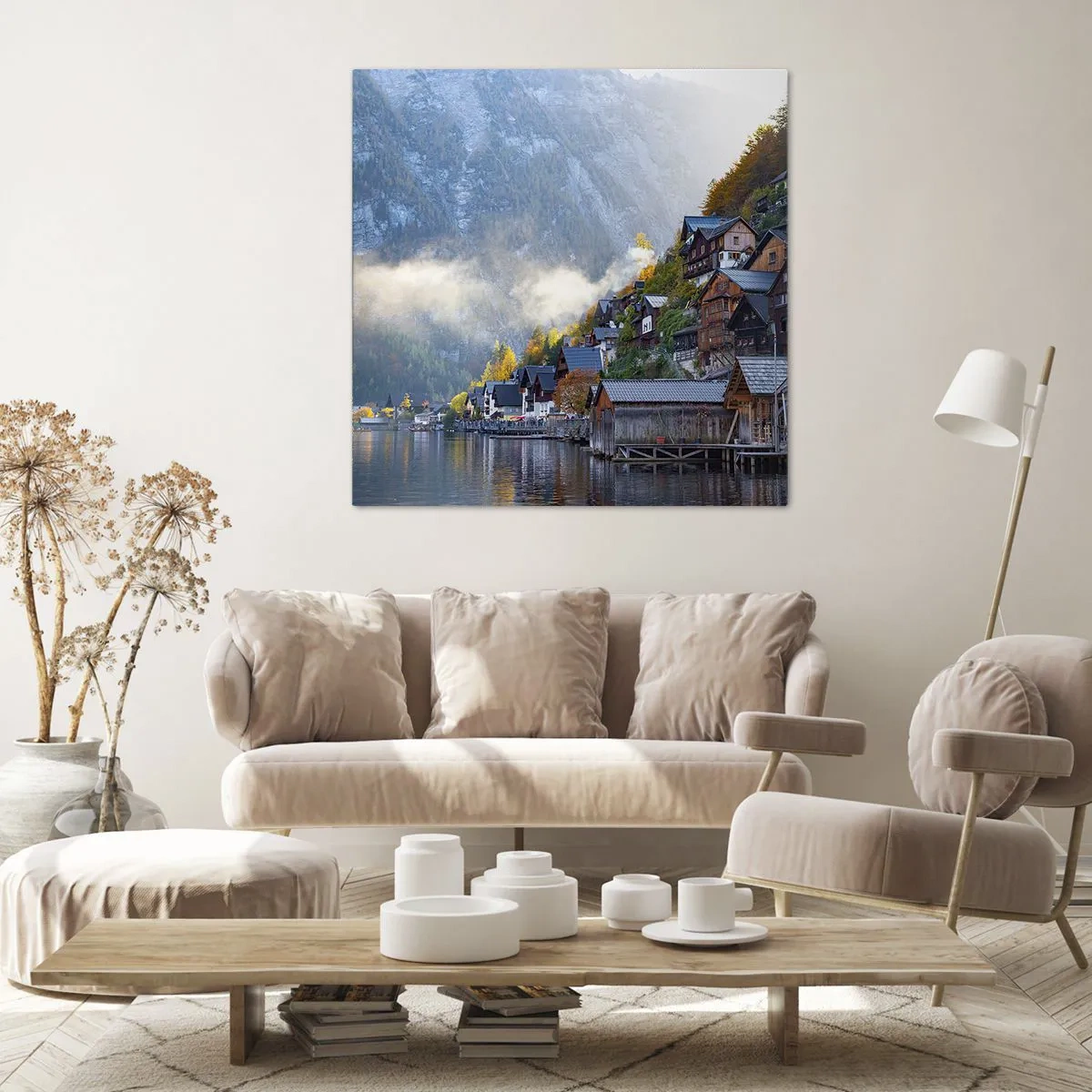 Impression sur toile - Image sur toile - Ambiance alpine - 60x60 cm
