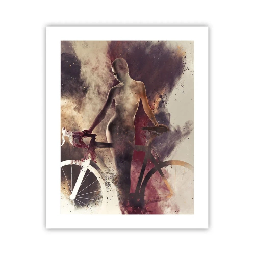 Affiche - Poster - Une âme de vélo aux formes marbrées - 40x50 cm