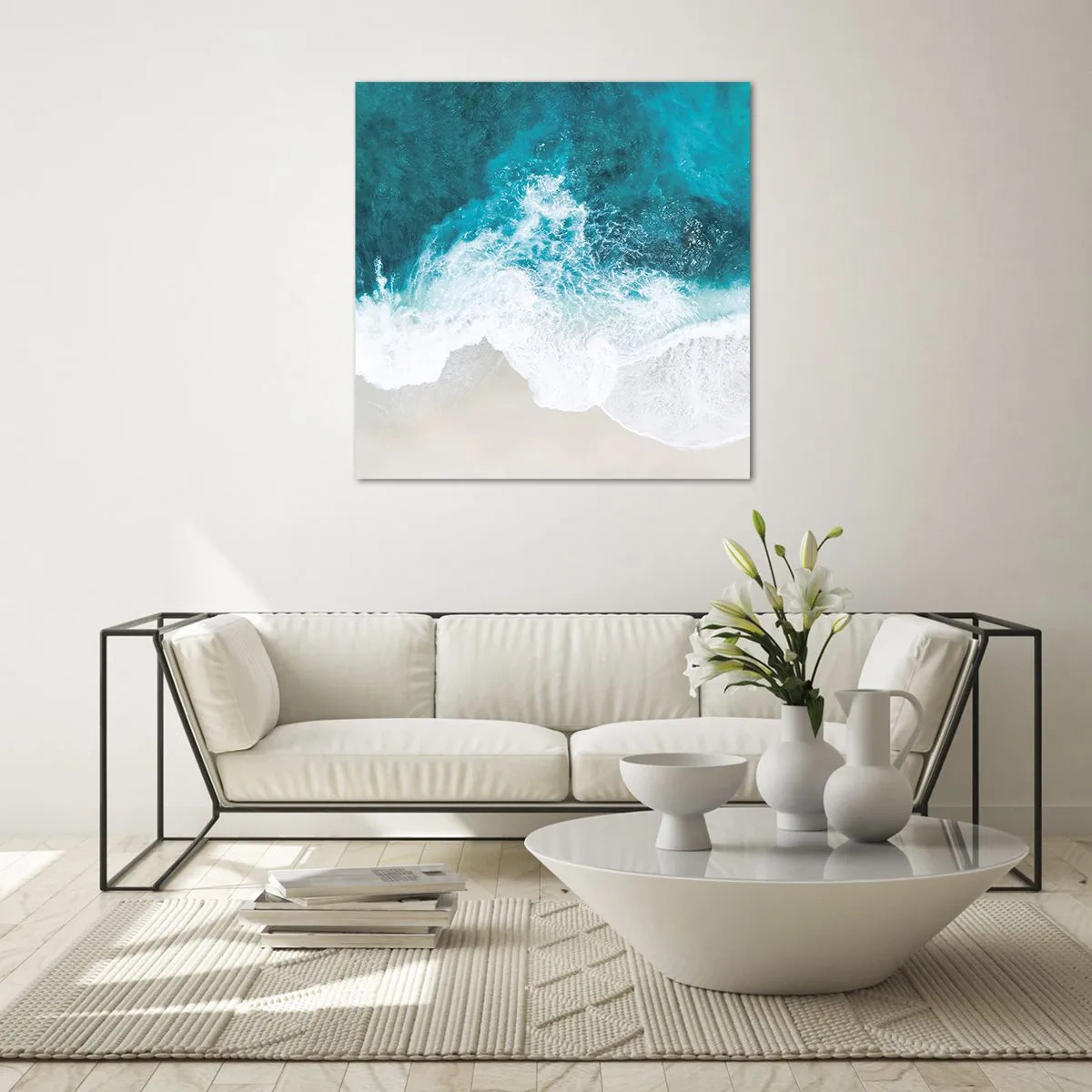 Impression sur verre - Image sur verre - Caresse naturelle - 70x70 cm