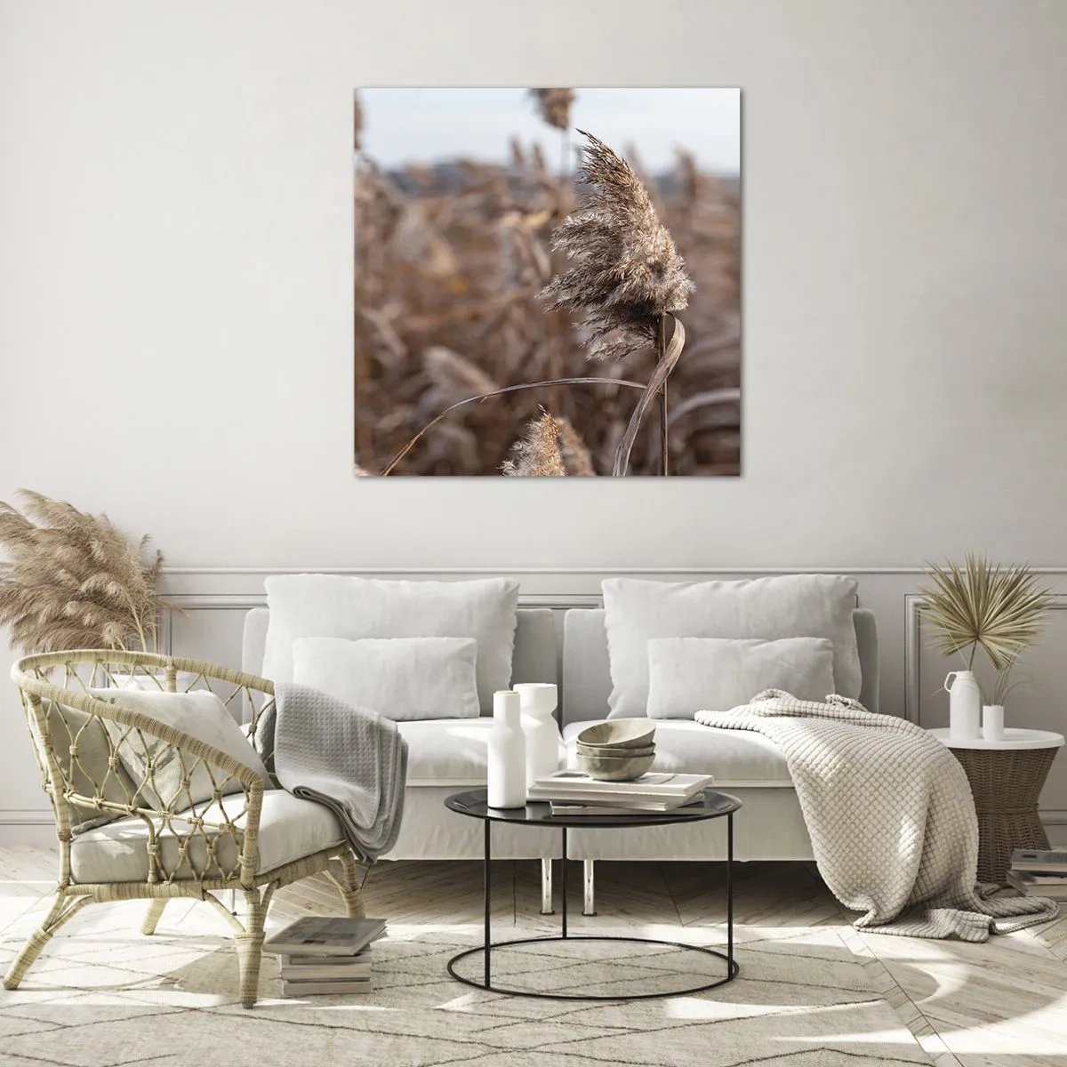 Impression sur verre - Image sur verre - Il est temps de s'envoler avec le vent - 60x60 cm