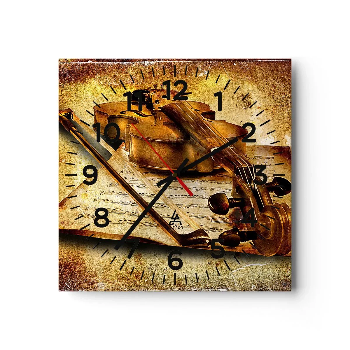 Horloge murale - Pendule murale - Besoin immédiat d'un virtuose - 30x30 cm