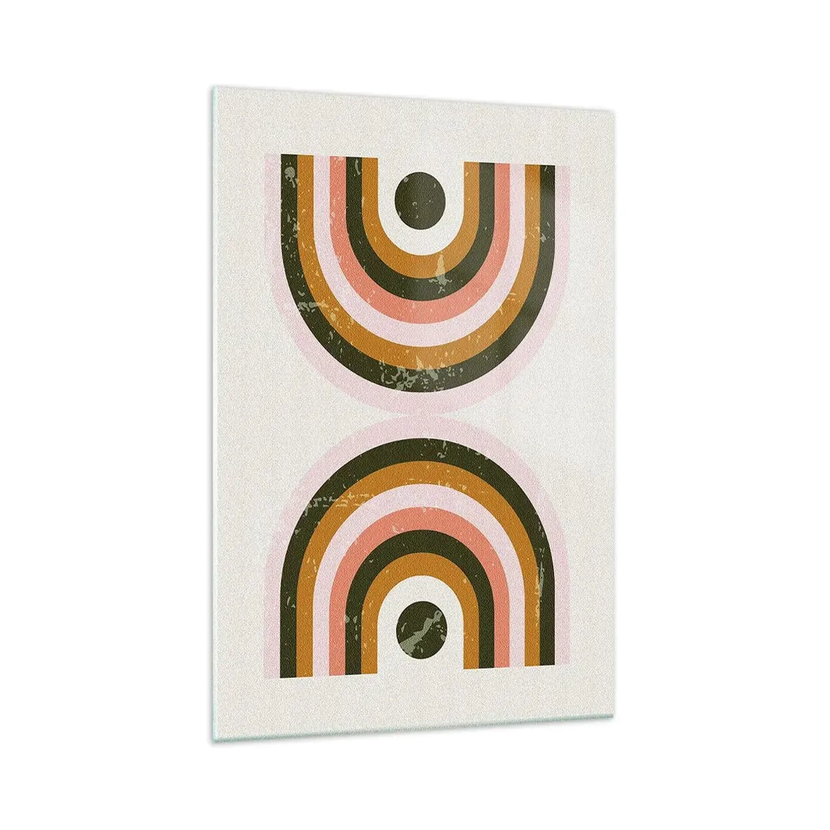 Impression sur verre - Image sur verre - Abstraction jumelle - 70x100 cm