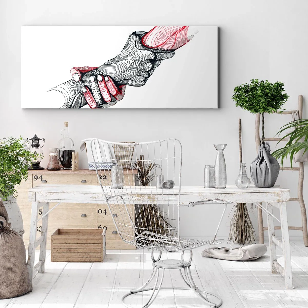 Impression sur toile - Image sur toile - Vous êtes entre de bonnes mains - 90x30 cm