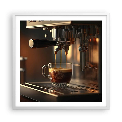 Affiche dans un cadre blanc - Poster - Un mélange sensuel - 60x60 cm