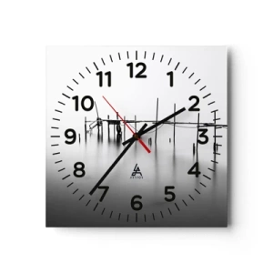 Horloge murale - Pendule murale - Et s'il n'y avait pas de monde ? - 40x40 cm