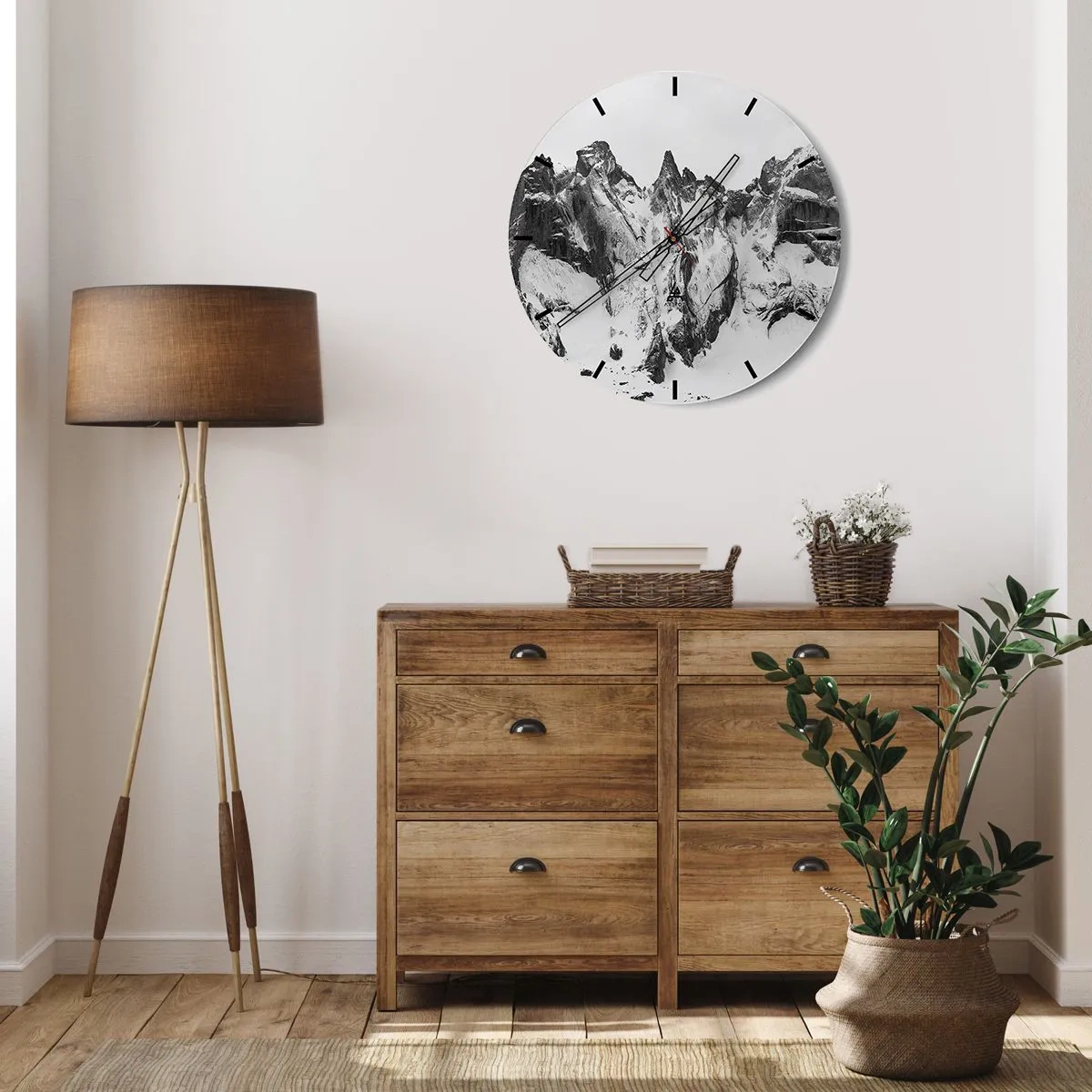 Horloge murale - Pendule murale - Crête dangereuse de granit - 30x30 cm