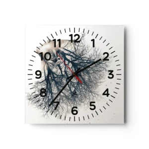 Horloge murale - Pendule murale - Écouter le murmure des arbres - 30x30 cm