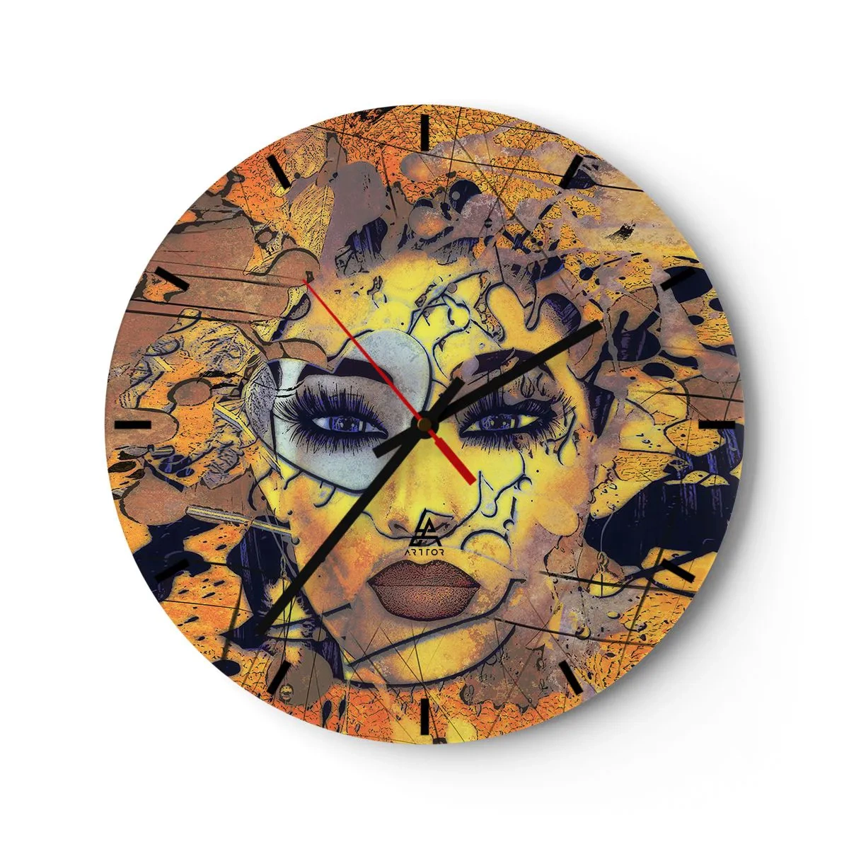 Horloge murale - Pendule murale - Beauté ensoleillée - 40x40 cm