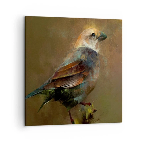Impression sur toile - Image sur toile - Un moineau, un petit oiseau - 60x60 cm