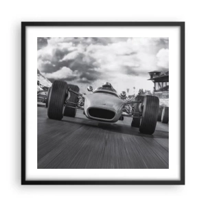 Affiche dans un cadre noir - Poster - Puissance! - 50x50 cm