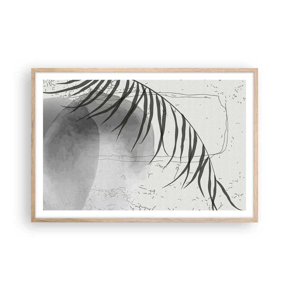 Affiche dans un chêne clair - Poster - L'exotisme subtil de la nature - 91x61 cm