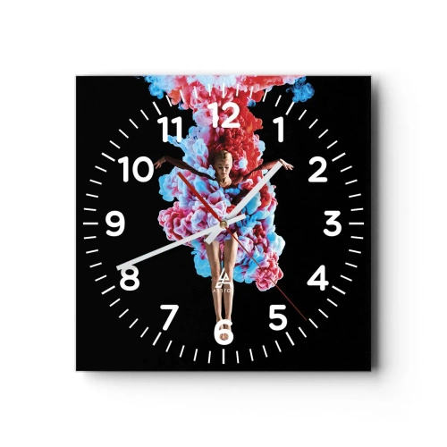 Horloge murale - Pendule murale - En pleine floraison - 30x30 cm