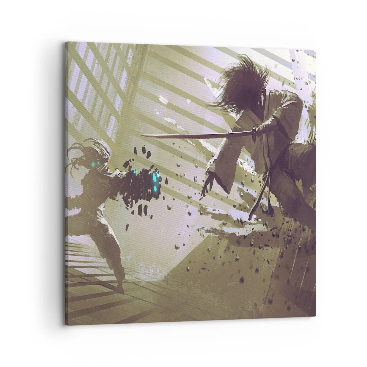 Impression sur toile - Image sur toile - Et tu peux être un samouraï - 50x50 cm