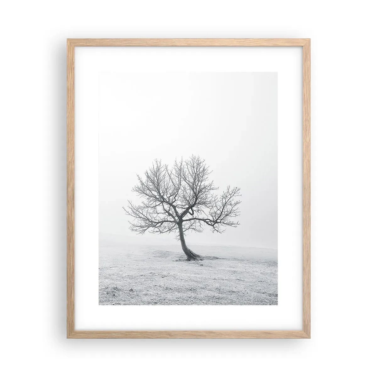 Affiche dans un chêne clair - Poster - Contre le néant - 40x50 cm
