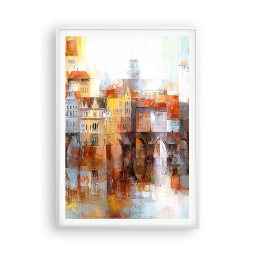 Affiche dans un cadre blanc - Poster - C'est aussi beau sous le pont - 70x100 cm