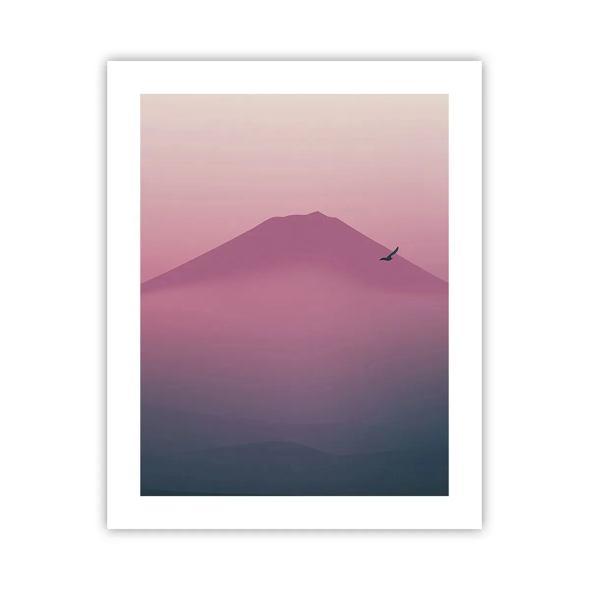 Affiche - Poster - Des pèlerins au dessus des nuages - 40x50 cm