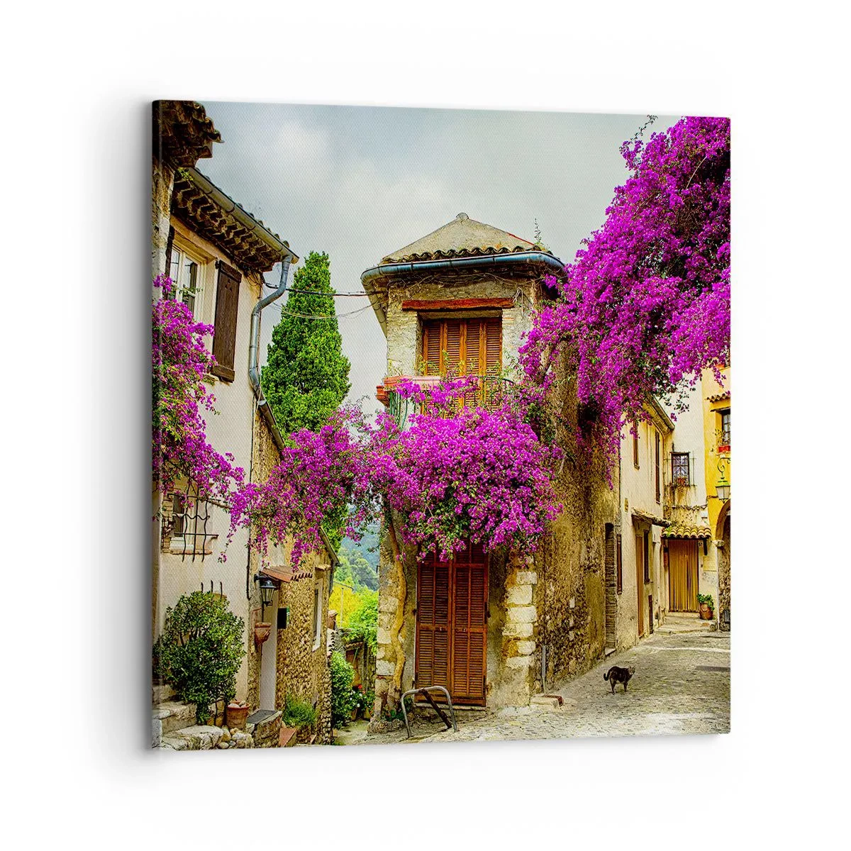 Impression sur toile - Image sur toile - Sous un dais fleuri - 70x70 cm