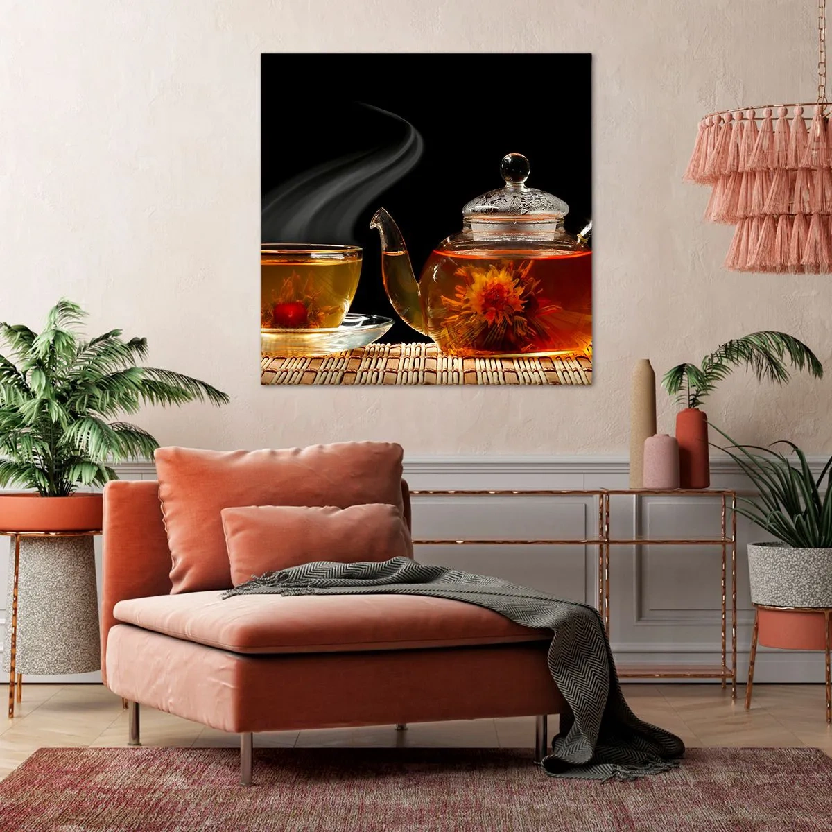 Impression sur toile - Image sur toile - La magie et l'art de l'infusion du thé - 30x30 cm