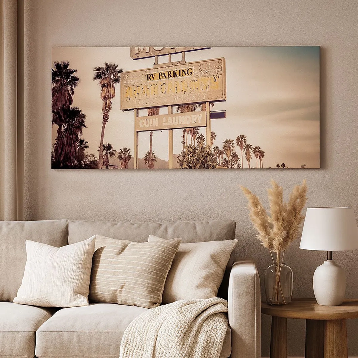 Impression sur toile - Image sur toile - Ici, le temps s'est arrêté - 100x40 cm