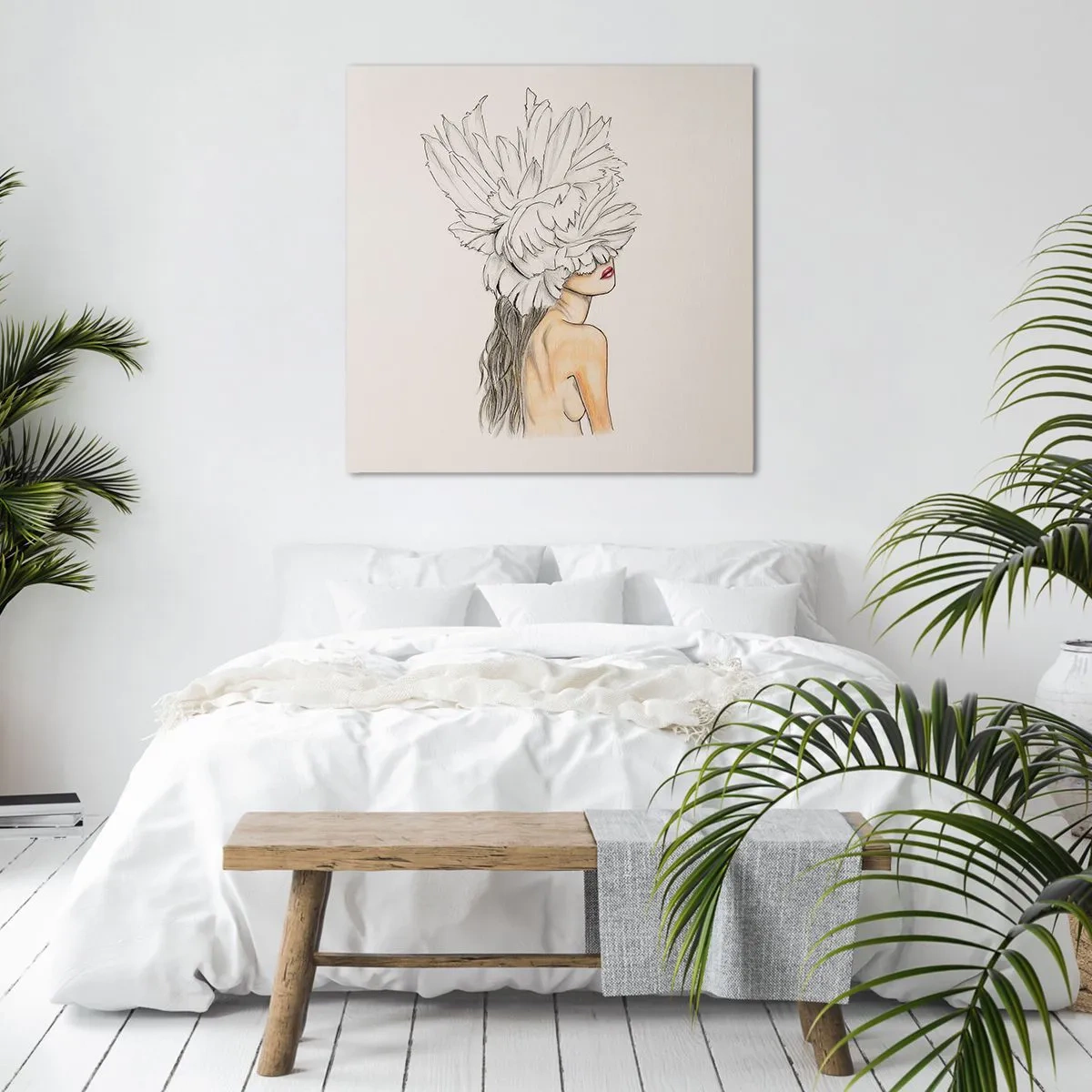 Impression sur toile - Image sur toile - Beauté couronnée - 60x60 cm