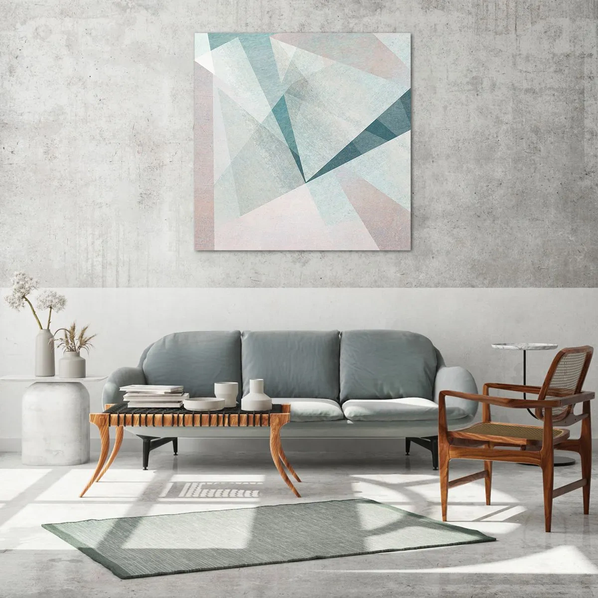 Impression sur verre - Image sur verre - Calme bien que dynamique - 70x70 cm