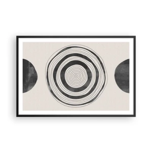 Affiche dans un cadre noir - Poster - Ce qui est important c'est ce qu'il y a entre les deux - 91x61 cm