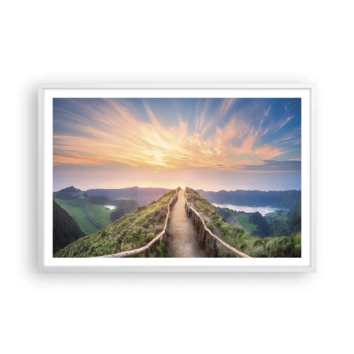 Affiche dans un cadre blanc - Poster - Proche du ciel - 91x61 cm