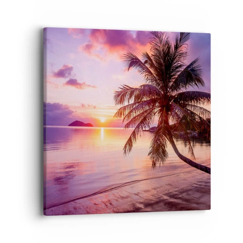 Impression sur toile - Image sur toile - Le bonheur à l'horizon - 40x40 cm