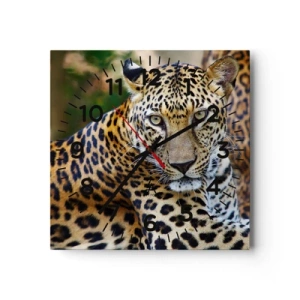 Horloge murale - Pendule murale - Sauvage et calme - 40x40 cm