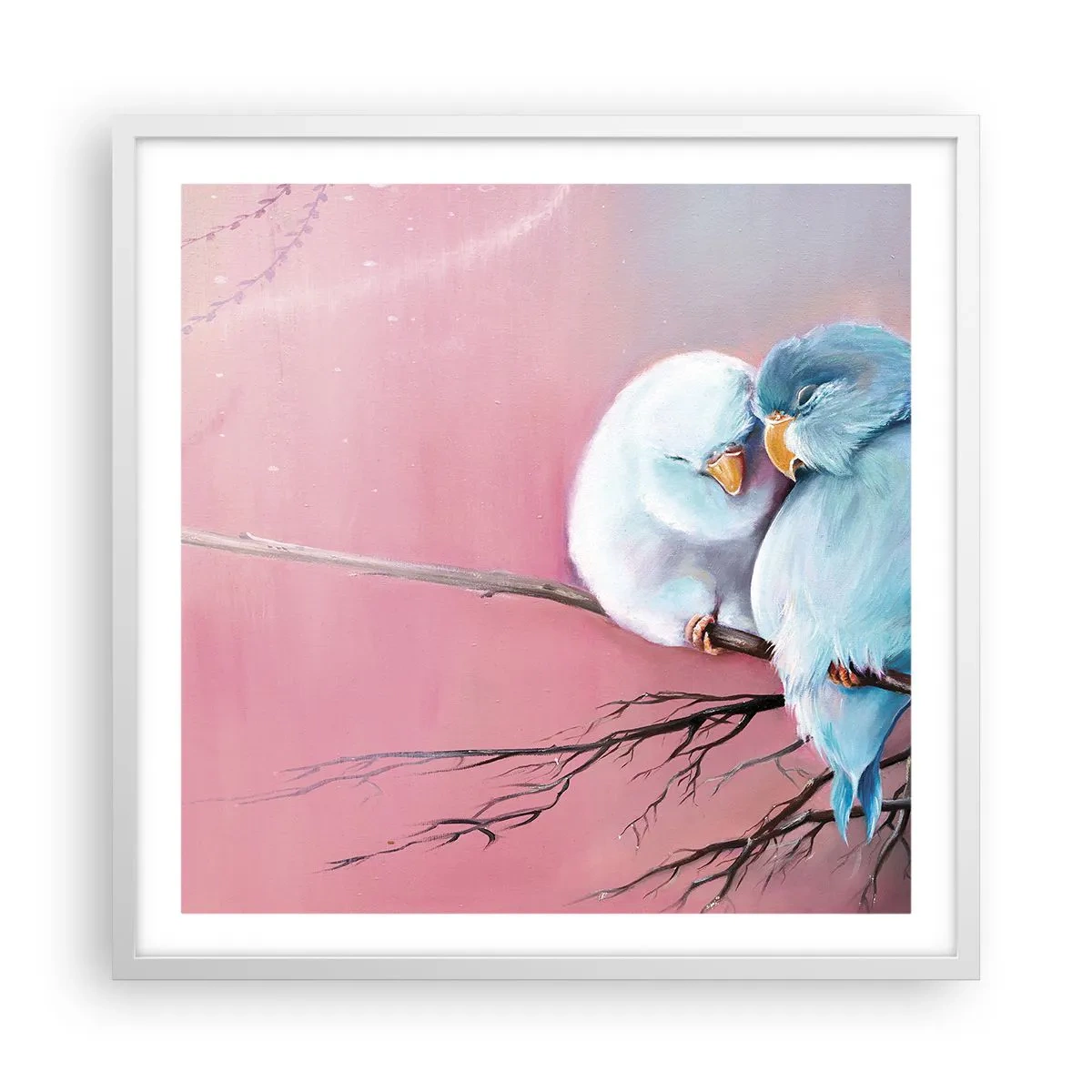 Affiche dans un cadre blanc - Poster - Que dire de plus?... - 60x60 cm