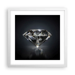 Affiche dans un cadre blanc - Poster - La meilleure amie - 40x40 cm