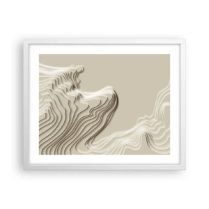 Affiche dans un cadre blanc - Poster - Topographie artistique - 50x40 cm