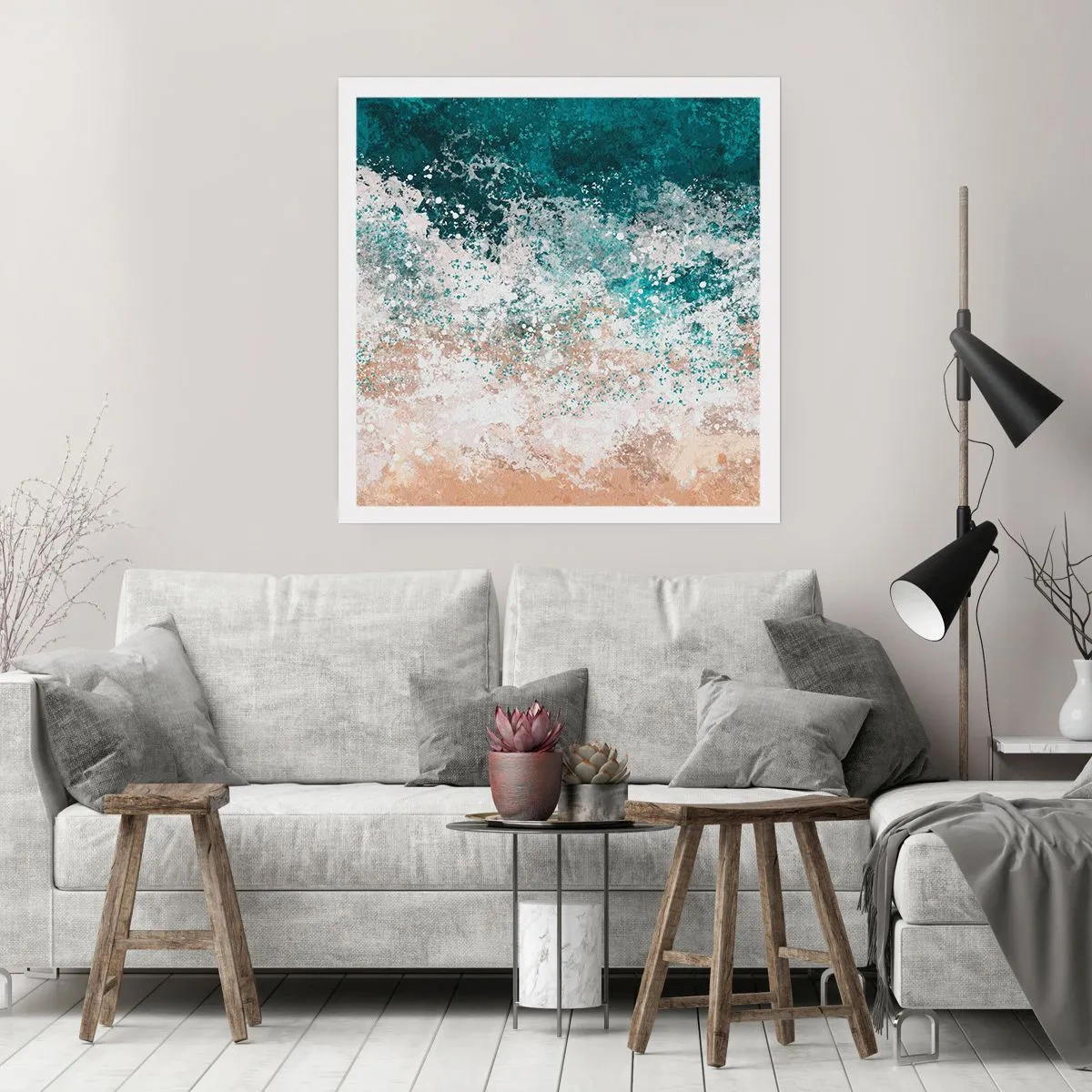 Affiche - Poster - Histoires de la mer - 40x40 cm