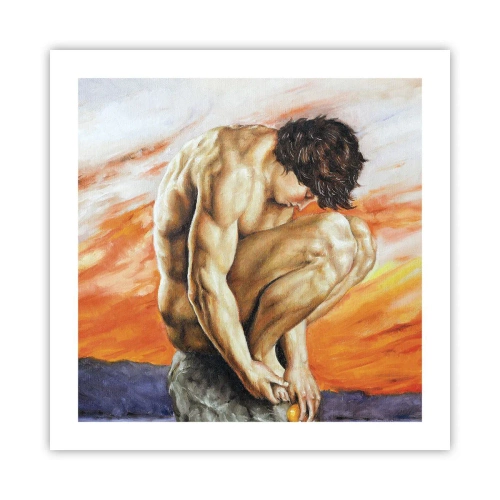 Affiche - Poster - Plongé dans ses pensées - 50x50 cm