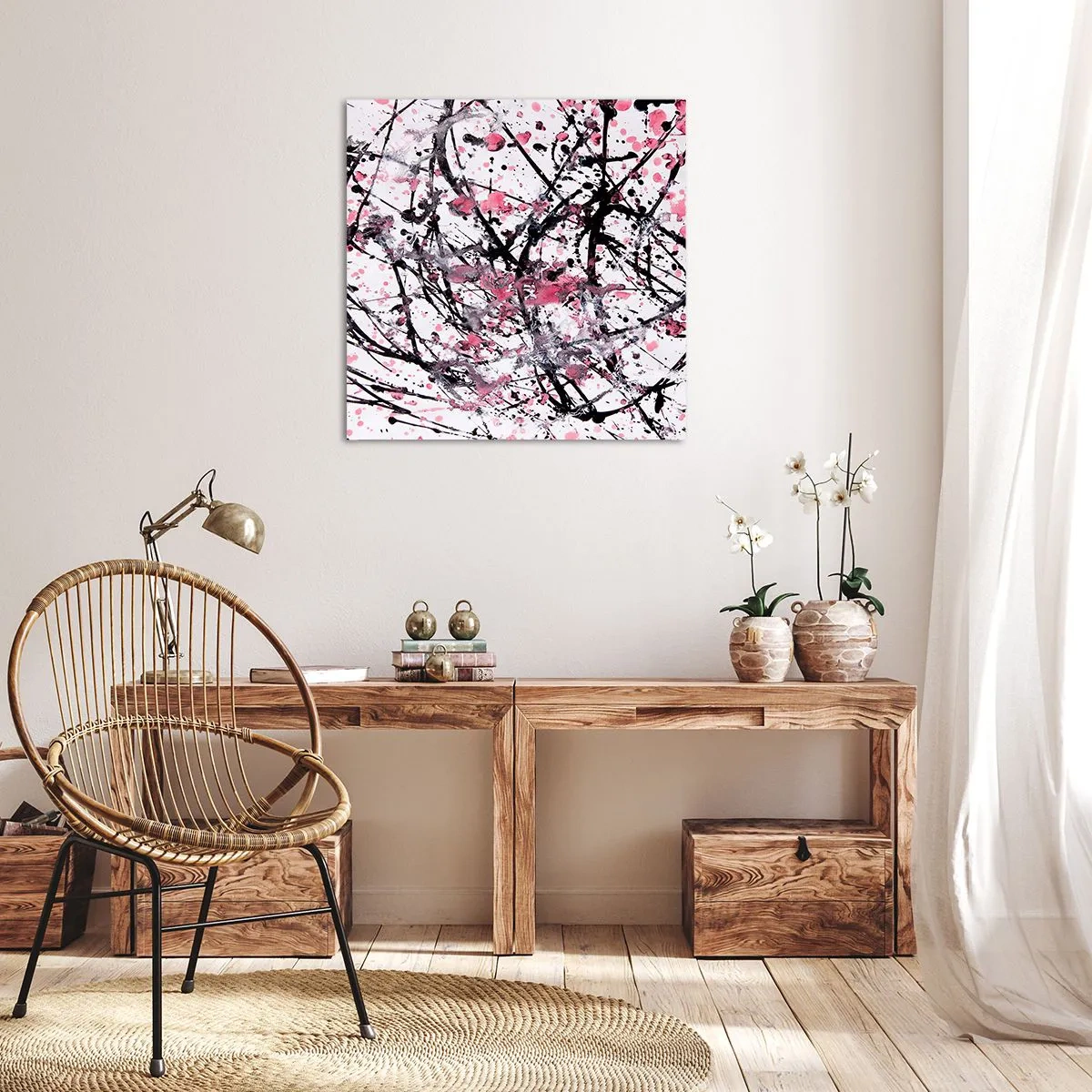 Impression sur toile - Image sur toile - La nature éphémère de la vie - 40x40 cm