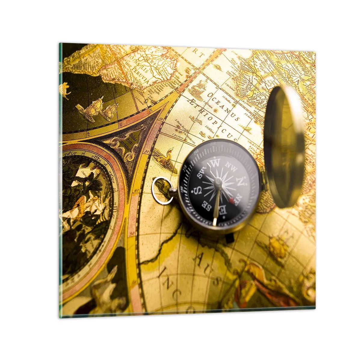 Impression sur verre - Image sur verre - Ou peut-être jusqu'au bout du monde ? - 40x40 cm