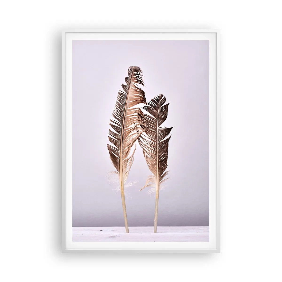 Affiche dans un cadre blanc - Poster - Face au néant - 70x100 cm