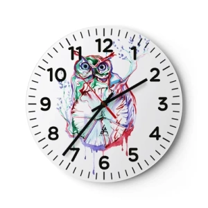 Horloge murale - Pendule murale - Sage par nature - 40x40 cm