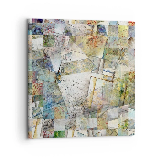 Impression sur toile - Image sur toile - Remaniement géométrique - 70x70 cm