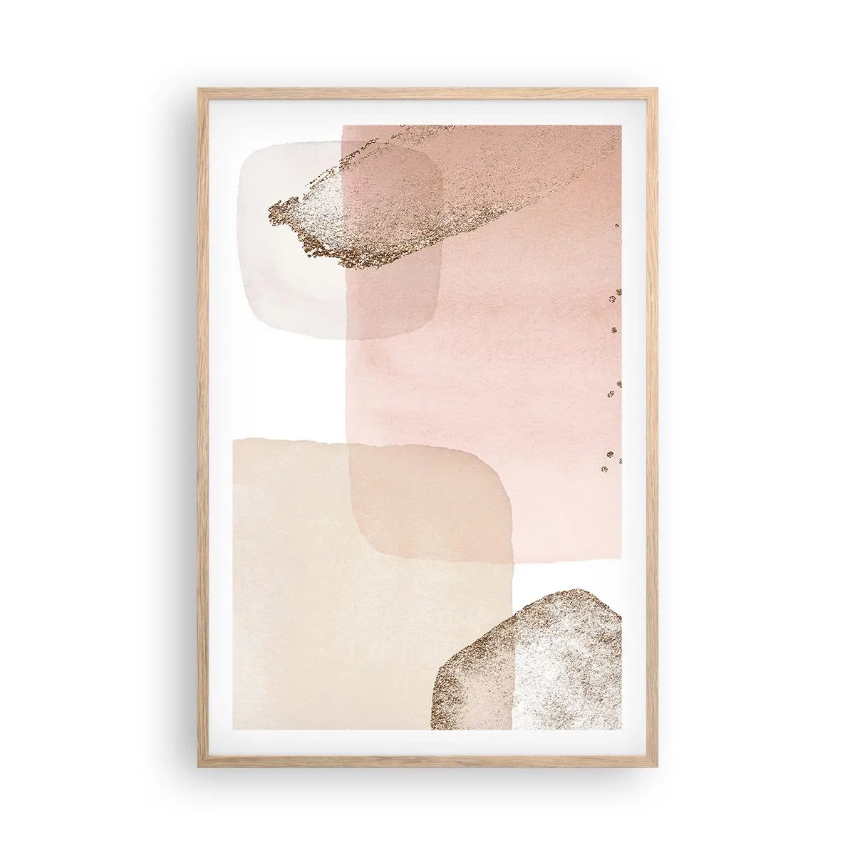 Affiche dans un chêne clair - Poster - Regard à travers la couleur - 61x91 cm