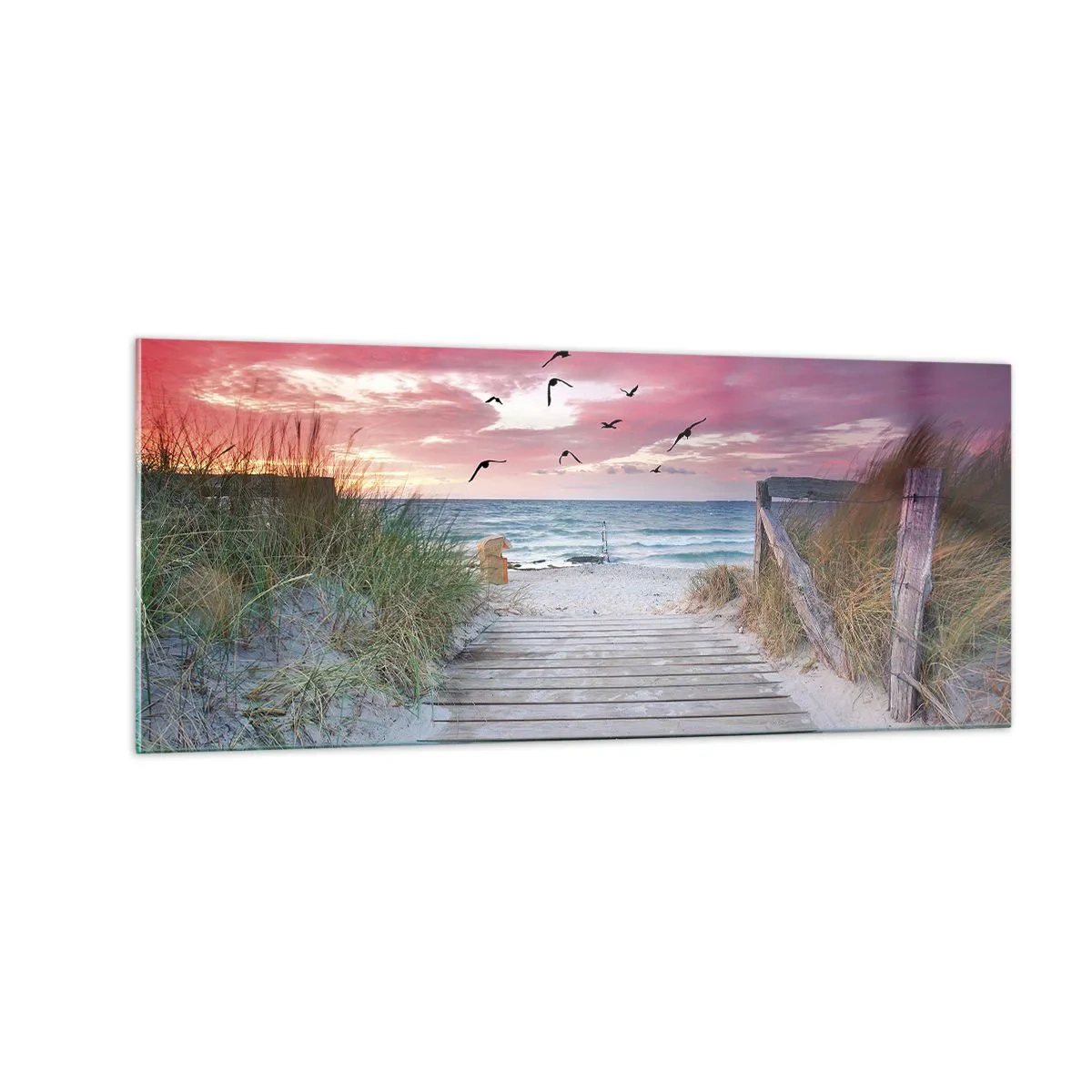 Impression sur verre - Image sur verre - Impression de la Baltique - 100x40 cm