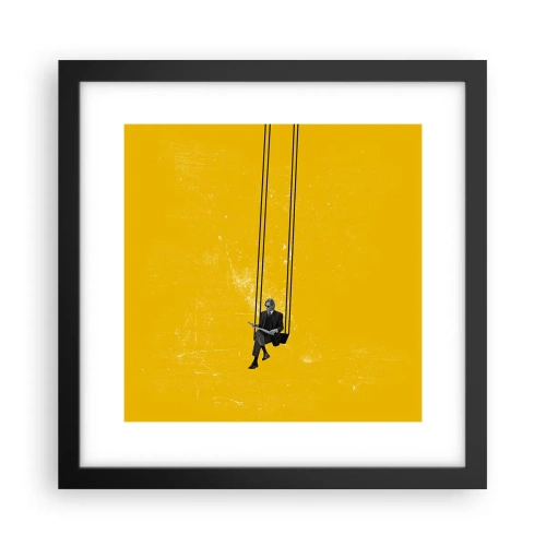 Affiche dans un cadre noir - Poster - Un jour comme tous les jours - 30x30 cm