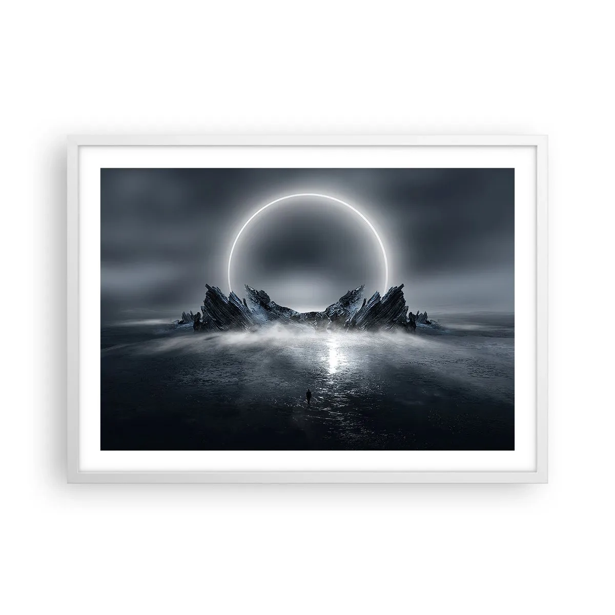 Affiche dans un cadre blanc - Poster - La fin de l'histoire - 70x50 cm