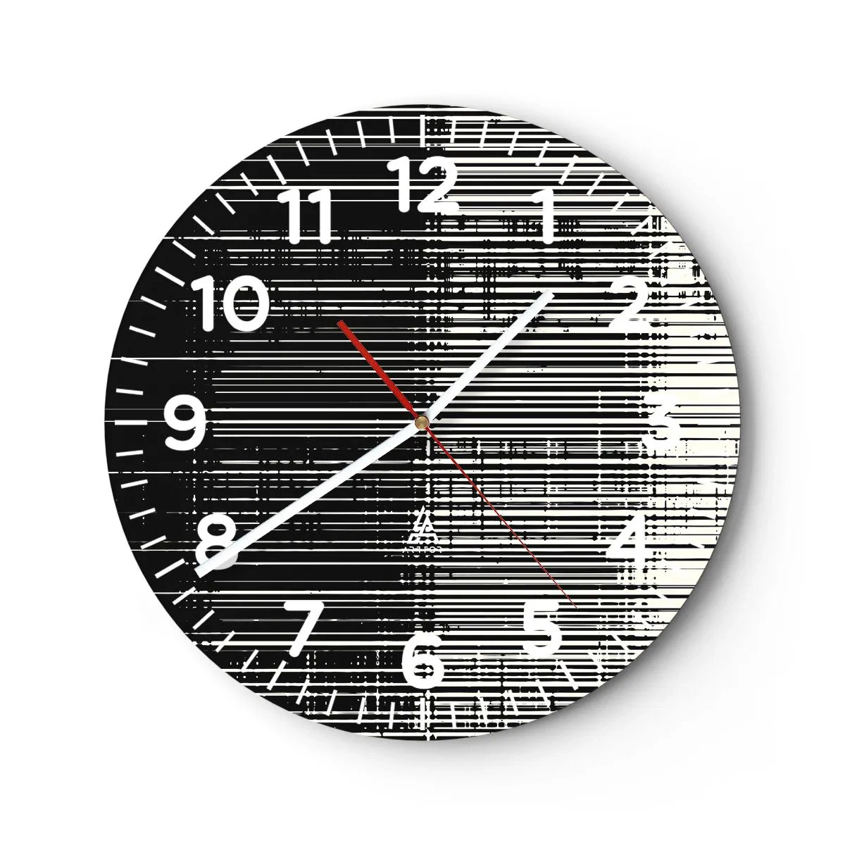 Horloge murale - Pendule murale - Ondes et vibrations - 40x40 cm